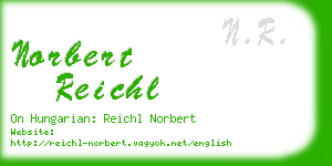 norbert reichl business card